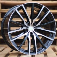 R22x9.5  5X112  ET  37  66.6  H0324  (BY1473)  Black Polished (MB)  For BMW  (Z2+Z3+Z6)  (Front+Rear)