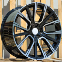R21x8.5  5X112  ET  25  66.6  B5836  Black Polished (MB)  For BMW  (K4+Z4)  (Rear+Front)