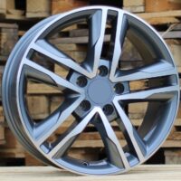 R17x7.5  5X120  ET  50  65.1  BK424  Grey Polished (MG)  For VW  (K2+P)  (4x4 (max 1250kg))