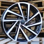 R16x6.5  5X112  ET  45  57.1  B5329  Black Polished (MB)  For VW  (P)