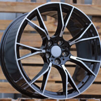 R18x8  5X120  ET  30  72.6  B1617  (IND7046)  Black Polished (MB)  For BMW  (K7)