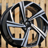 R18x8  5X112  ET  45  57.1  B5851  Black Polished (MB)  For VW  (Z7)