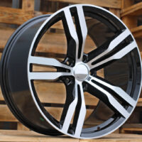 R19x9.5  5X120  ET  39  72.6  B5327  Black Polished (MB)  For BMW  (P+K4)  (Rear+Front)