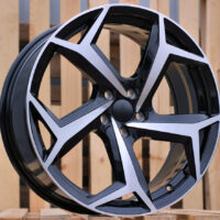 R18x7.5  5X100  ET  41  57.1  B5340  (IN5339)  Black Polished (MB)  For VW  (K7)