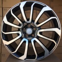 R22x9.5  5X120  ET  45  72.6  BY959  (FBX196)  Black Polished (MB)  For LAND  (Z6)  (HYBRID FORGED)