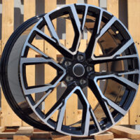 R20x10.5  5X112  ET  40  66.6  B5769  Black Polished+Powder Coating (MBPC)  For BMW  (K2)  (Rear+Front)