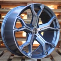 R22x9.5  5X112  ET  37  66.6  B5498  (BYD1538)  Grey Polished Half Matt (MGHM)  For BMW  (K3)  ((MGMF))