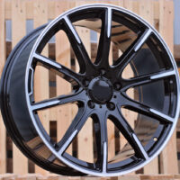 R21x10  5X112  ET  46  66.6  FE236  Black Polished (MB)  For MER  (K7+Z6)  (BRABUS STYLE Rear+Front)