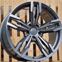 R19x9.5  5X120  ET  38  72.6  BY983  Grey Polished (MG)  For BMW  (P+Z1+Z4)  (Rear+Front)