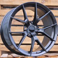 R20x10  5X112  ET  40  66.6  HE761  Black Pearl (BLPR)  For BMW  (K7)  ((AKC 130) (Rear+Front))