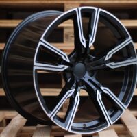 R22x9.5  5X112  ET  37  66.6  H5033  (3S1112)  Black Polished (MB)  For BMW  (P)  (HYBRID FORGED  Front+Rear)
