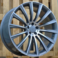 R20x9.5  5X112  ET  22  66.6  B1048  Grey Polished+Powder Coating (MGPC)  For MER  (K7)  (REAR (GLC-Class X253/C253))