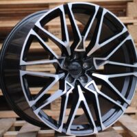 R21x11.5  5X120  ET  38  74.1  B5771  Black Polished (MB)  For BMW  (P2+K4)  (Rear+Front)