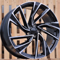 R19x7.5  5X112  ET  45  57.1  B5772  (FBX260)  Black Polished (MB)  For VW  (Z5)  (HYBRID FORGED)