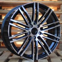 R20x9.5  5X130  ET  47  71.6  B1026  Black Polished (MB)  For PORCH  (Z2)  (REAR+FRONT)