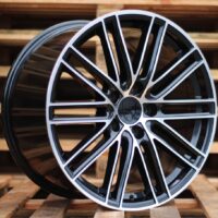 R21x10  5X112  ET  19  66.5  B1274  (BK5494)  Black Polished (MB)  For PORCH  (K4)  (Rear+Front)