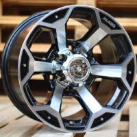 R15x10  6X139.7  ET  M44  110.1  BK321  Black Polished (MB)  For 4X4  (R)