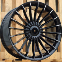 R20x9.5  10X112/120  ET  39  72.6  BK273  Black Polished (MB)  For BMW  (K4+P+Z7)  (ALPINA Style Rear+Front)