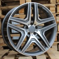 R16x7.5  5X112  ET  38  66.6  BK206  Grey Polished (MG)  For MER  (R)  ((AKC 65 Eur))