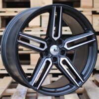 R20x9  5X112  ET  35  66.5  B1382  (HX015)  Black Polished Half Matt (MBHM)  For HAXER  (K7)  ((AKC 110 Eur) Rear+Front)