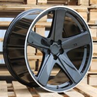 R21x10  5X112  ET  19  66.5  FE023  (BY1120)  Black+Polished Lip (BLPL)  For PORCH  (Z2)  (REAR+FRONT)