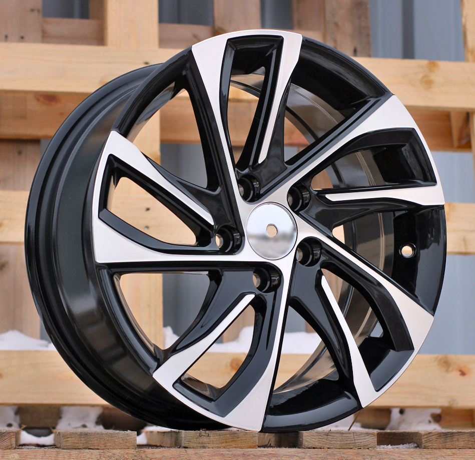 R15x6.5  5X98  ET  39  58.1  B1514  (B5760)  Black Polished (MB)  For FIAT  (R+L4)