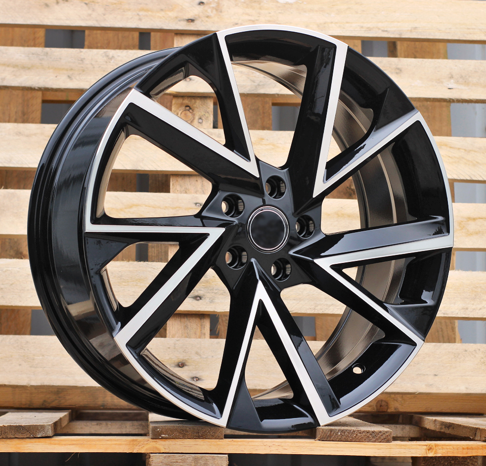 R18x7.5  5X100  ET  46  57.1  FE181  (IN0262)  Black Polished (MB)  For SKODA  (A)