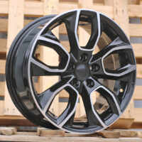 R17x7.5  5X112  ET  45  57.1  H593  Black Partial Polished (BP)  For SKODA  (K3)