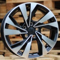 R15x6  5X100  ET  40  57.1  XE277  Black Polished (MB)  For VW  (P1)