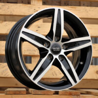 R14x6  5X100  ET  35  57.1  L299  Black Polished (MB)  For RACIN  (R)
