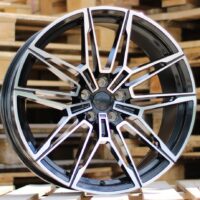 R20x9.5  5X112  ET  40  66.6  I0294  (FBX164)  Black Polished (MB)  For BMW  (A)  (HYBRID FORGED Rear+Front)