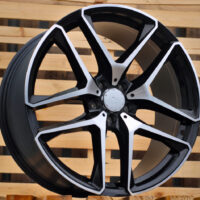 R21x11  5X112  ET  49  66.6  FE247  Black Polished (MB)  For MER  (P2)  (REAR+FRONT)