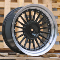 R17x8  5X120  ET  20  74.1  7307F  Graphite+Polished Lip (GRPL)  For BMW  (Z5)  (ALPINA Style (Front+Rear))