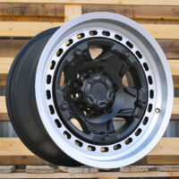 R17x9  6X139.7  ET  0  110.1  JT186  Black Matt+Polished Lip (BMPL)  For 4X4  (K3)