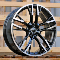 R21x8.5  5X112  ET  34  66.5  F726  Black Polished (MB)  For AUD  (K8)  (HYBRID FORGED)