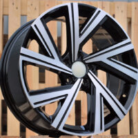 R19x8  5X112  ET  45  57.1  B5805  Black Polished (MB)  For VW  (P1+K4+K2)