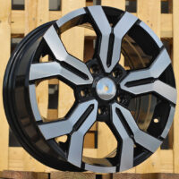 R17x6.5  5X114.3  ET  50  66.1  B1110  Black Polished (MB)  For DACIA  (P)