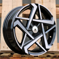 R16x6.5  4X100  ET  45  54.1  Y1237  Black Polished (MB)  For HYUND  (K4)