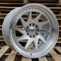 R20x11  5X120  ET  25  74.1  XFA39  Silver+Polished Lip (SP)  For RACIN  (K4)  ((AKC 110 Eur) Style ROTIFORM)