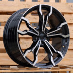 R21x8.5  5X112  ET  30  66.6  YF5596  Black Polished (MB)  For BMW  (P2)  (X3 HYBRID FORGED Front+Rear)