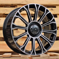 R20x9.5  5X112  ET  43  66.6  FBX003  (H3153F)  Black Polished (MB)  For MER  (K7)  (HYBRID FORGED Rear+Front)