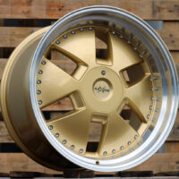 R20x11  5X112  ET  32  66.6  AT674  (LU1831)  Gold+Polished (YP)  For MER  (K3)  ((AKC 110 Eur)MONOBLOCK Style)