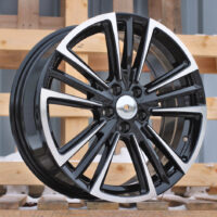 R17x7  5X100  ET  47  57.1  Y1257  Black Polished (MB)  For SEAT  (Z7)