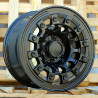 R17x9  6X139.7  ET  0  110.1  JT258  Black Matt (BM)  For 4X4  (K3)  (MB+Matt Rivets)