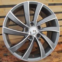 R18x7.5  5X112  ET  45  57.1  SK523  (FE025)  Grey Polished+Powder Coating (MGPC)  For SKODA  (P1)