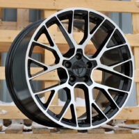 R20x10  5X112  ET  19  66.5  BK998  Black Polished (MB)  For PORCH  (Z7)  (Rear+Front)