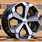 R16x6.5  5X114.3  ET  45  66.1  Y1274  Black Polished (MB)  For DACIA  (R+D5)  (NEW Model)