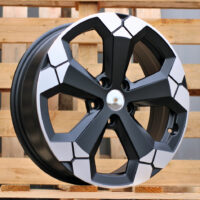 R18x6.5  5X114.3  ET  32  66.1  Y1274  Black Partial Polished Half Matt (BPHM)  For DACIA  (R+P)  (NEW Model)