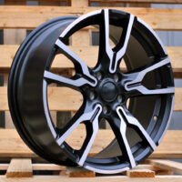 R18x7.5  5X112  ET  45  66.6  I5662  Black Polished Half Matt (MBHM)  For BMW  (K7+Z3)  (X1/X2/MINI)