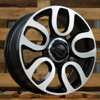 R17x7  5X98  ET  41  58.1  L1291  Black Polished (MB)  For FIAT  (Z5)